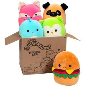 Squishmallows Mystery Box 5 Pack 5 Inch Plush Official Jazwares Soft Toy Gift